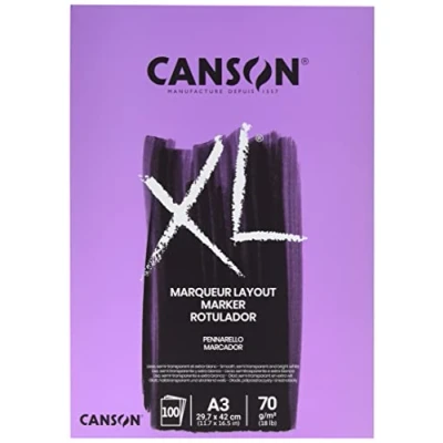 Afbeelding van Tekenblok Canson XL Marker A3 70gram 100vel