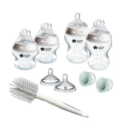 Afbeelding van Babyflesdoos TOMMEE TIPPEE NATURAL START 4x babyflessen 150 ml 260 Antikoliek 2x s...
