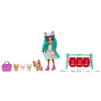 Afbeelding van Enchantimals Baby’s Beste Vriendjes Crizia Corgi Modepoppen