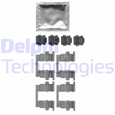 Afbeelding van DELPHI LX0666 Accessoireset, schijfremblok OPEL: Mokka / X, Astra K Sports Tourer, Insignia B CHEVROLET: Cruze Saloon