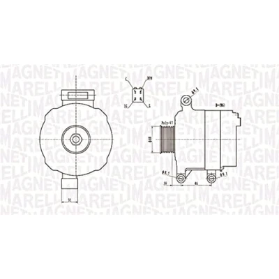 Afbeelding van MAGNETI MARELLI 063731728010 Dynamo / Alternator 12V 90A HONDA: FR V