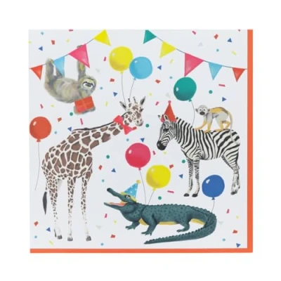 Afbeelding van Talking Tables servetten Party Animals 20 (+1) 33 x centimeter