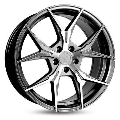 Afbeelding van KESKIN 5 gat 18duim 112mm lichtmetalen Velg KT19 ANGEL PALLADIUM FRONT POLISHED KT198018511245PFP