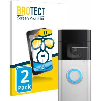 Afbeelding van BROTECT Screenprotector voor Ring Video Doorbell Plus Folie Beschermfolie transparant (2 Stuks)