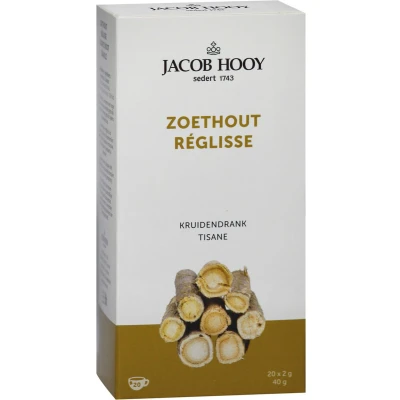 Afbeelding van Jacob Hooy Zoethout Theezakjes 20 stuks