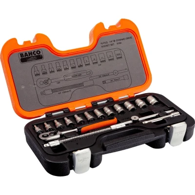 Afbeelding van Bahco S160 16 delige dopsleutelset in koffer 1/4&quot;