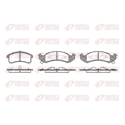 Afbeelding van REMSA 0537.02 Remblokkenset Vooras Incl. slijtage waarschuwingscontact Met veer CHEVROLET: Lumina APV MPV