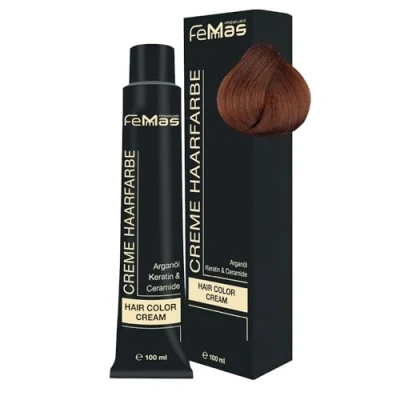Afbeelding van Femmas (7.84) Haarverf Middenblond Amber Koper 100ml