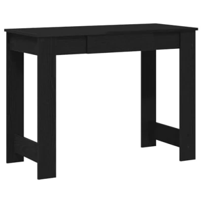 Afbeelding van vidaXL Bureau 100x45x75 cm bewerkt hout zwart