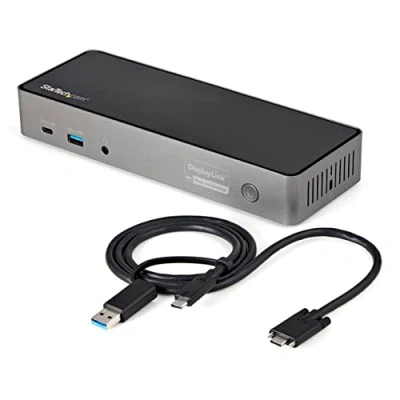 Afbeelding van StarTech USB C A Hybride Triple Monitor Dock DP HDMI