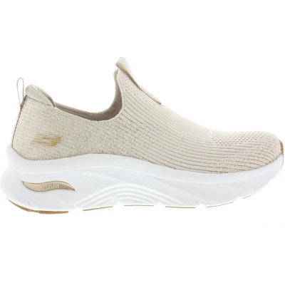 Afbeelding van Skechers ARCH FIT Deluxe Sneakers laag Beige gold glitter, Dames, Maat: 41, glitter Textiel