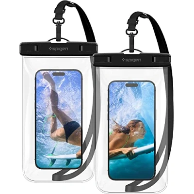 Afbeelding van Spigen A601 Universeel Waterdicht hoesje Transparant 2 Pack