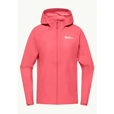 Afbeelding van Jack Wolfskin Outdoorjas, Dames, Maat: Small, Sunset coral
