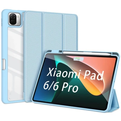 Afbeelding van Dux Ducis Tablet hoes geschikt voor Xiaomi Pad 6 / Pro Toby Series Tri Fold Book Case Zwart