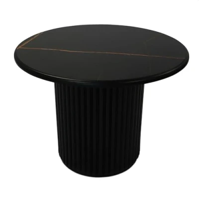 Afbeelding van Salontafel Zwart Melamine 60x60x45 cm Easy Giga Meubel