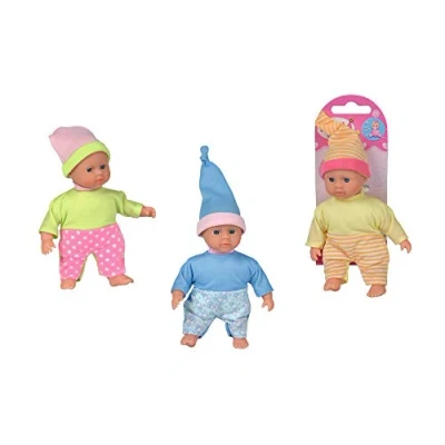 Afbeelding van Simba 105011936 Mooie Laura pop, zacht lichaam in verschillende kleuren, 3 gesorteerd, slechts één artikel wordt geleverd, 15 cm, babypop vanaf 12 maanden