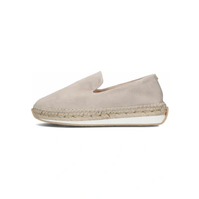 Afbeelding van Fred de la Bretoniere Espadrilles, Dames, Maat: 38, Taupe Veloursleer