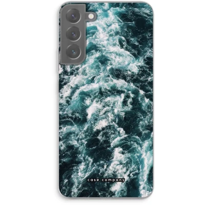 Afbeelding van Case Company® hoesje geschikt voor Samsung Galaxy S22 Plus Zee golf Soft Cover Telefoonhoesje Bescherming aan alle Kanten en Schermrand
