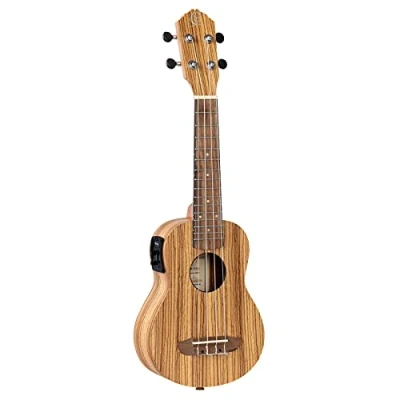 Afbeelding van Ortega RFU10ZE Sopran ukulele Zebrawood met UK 3 Pickup Sopraan