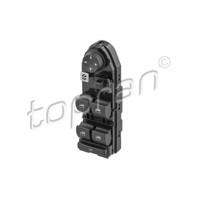 Afbeelding van TOPRAN 503 414 Schakelaar, raamopener Aan de bestuurderszijde, Voor BMW: 5 Saloon, Touring