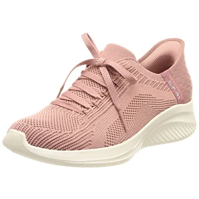 Afbeelding van Skechers Ultra Flex 3.0 Brilliant Path Sportschoenen voor dames, Paars Knit Pink Trim