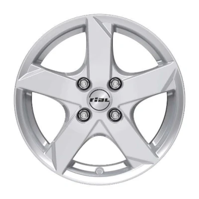 Afbeelding van RIAL 4 gat 14duim 100mm lichtmetalen Velg Kodiak polar zilver KK55435V31 0