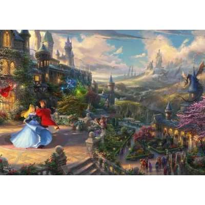 Image de DISNEY DOORNROOSJE DANSEN IN HET MAGISCHE LICHT,1000 STUKJES