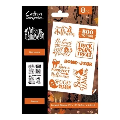 Afbeelding van CC Vintage Halloween Clearstamp Boo To You