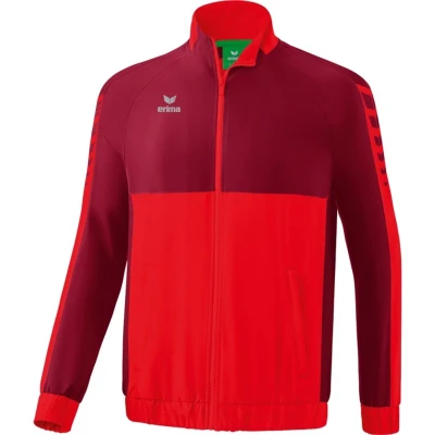 Afbeelding van Erima Six Wings presentatiejack rood/bordeaux