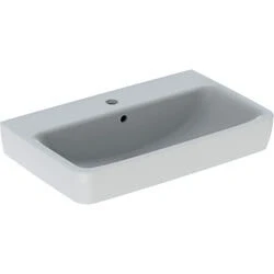Afbeelding van Geberit Renova Compact wastafel wit KeraTect (65 x 40 cm) 1 kraangat,