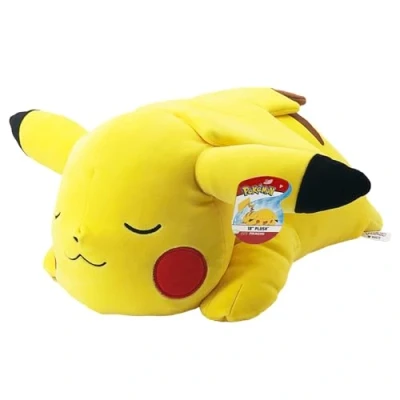 Afbeelding van Pikachu Sleeps Knuffel 40 cm Pokémon BANDAI Dekbed of kussen Voor kinderen vanaf 2 jaar