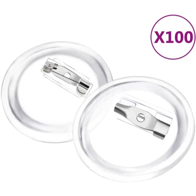Afbeelding van vidaXL Buttons met spelden 100 st 25 mm acryl