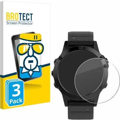 Afbeelding van BROTECT Glas Screenprotector voor Garmin fenix 5 (47 mm) / Plus Gehard Beschermglas 9H (3 Stuks)