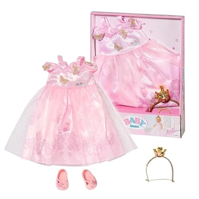 Afbeelding van BABY born Deluxe Prinses Jurk 43 cm
