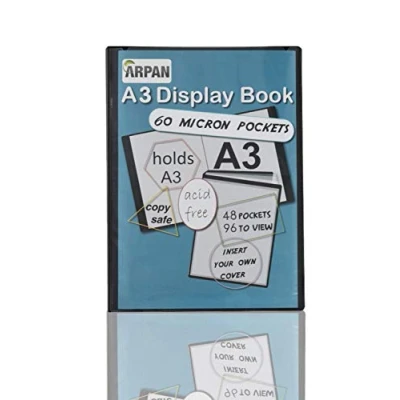 Afbeelding van Inkijkmap A3 met 48 stevige hoesjes, staand formaat, 0,8 mm deksel