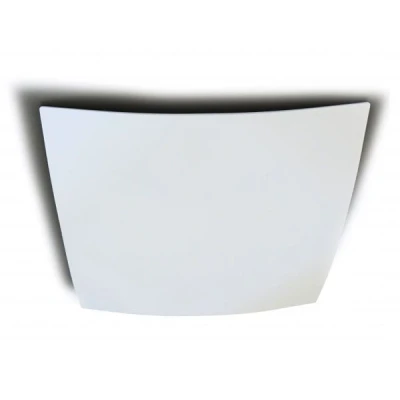 Afbeelding van Vasco Luxe plafond of wandventiel Ø125 wit vierkant gebogen. Artikelnr: 11VE30220