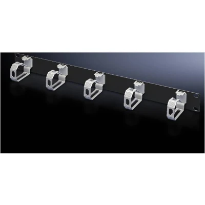 Afbeelding van Rittal 7159017 19 inch Rangeerpaneel 1 HE Diepzwart (RAL 9005)