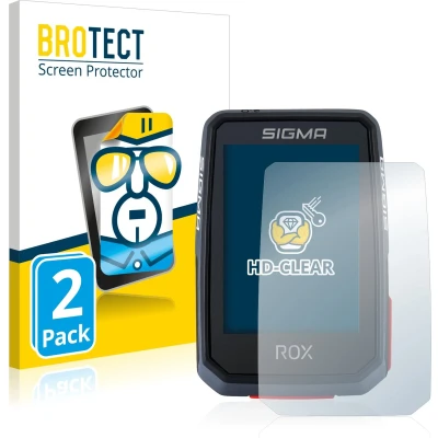 Afbeelding van BROTECT Screenprotector voor Sigma ROX 2.0 Folie Beschermfolie transparant (2 Stuks)