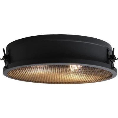 Afbeelding van Brilliant Zois Plafondlamp E27 max 2x60W Zwart