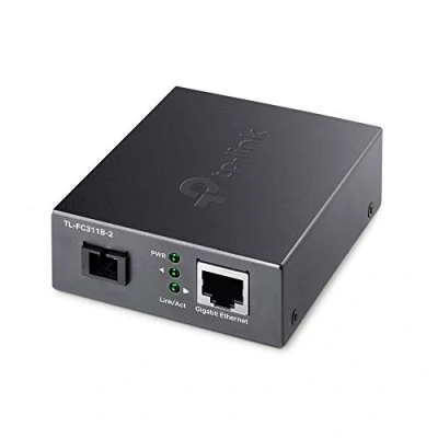 Image de TP Link TL FC311A 20 V1 convertisseur de média à fibre optique GigE 1000Base T WDM SC RJ 45 / mode unique jusqu&#039;à km 1310 (RX) 1550 (TX) nm pour JetStream SG3452XP