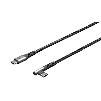 Afbeelding van Goobay USB C naar haaks (links/rechts) kabel USB2.0 tot 60W / nylon 0,50 meter