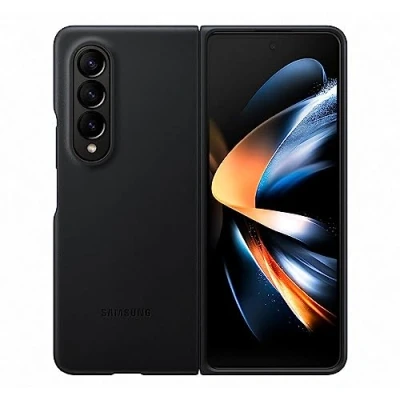 Image de Coque en cuir pour Samsung Galaxy Z Fold 4 Noir