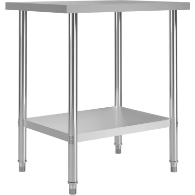 Afbeelding van Keukenwerktafel 80x60x85 cm roestvrij staal