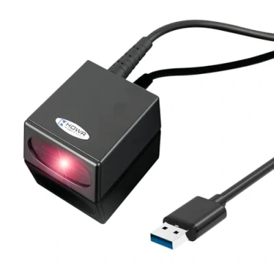 Afbeelding van Stationair, Vast, USB, Professioneel, Automatisch, Auto Barcodescanner, Streepjescodescanner, Zwart, Geavanceerd, Solide Behuizing, HDWR HD S90