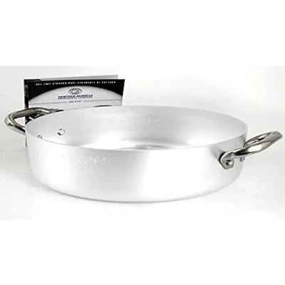 Afbeelding van Pentole Agnelli ALMA10642 Professionele aluminium steelpannen, 3 mm, lage steelpan met 2 handgrepen, 20,8 l