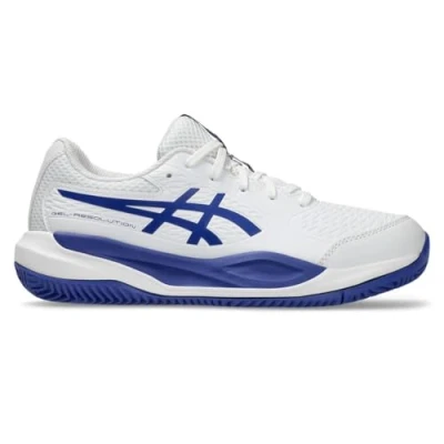 Afbeelding van Asics Gelresolution Tennisschoenen voor kleibanen kinderen, Maat: 39, White dark Mesh