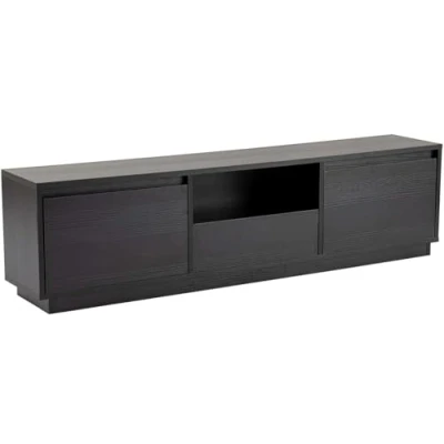 Afbeelding van Asir TV meubel Zwart Hout 160 x 29,5 42 cm