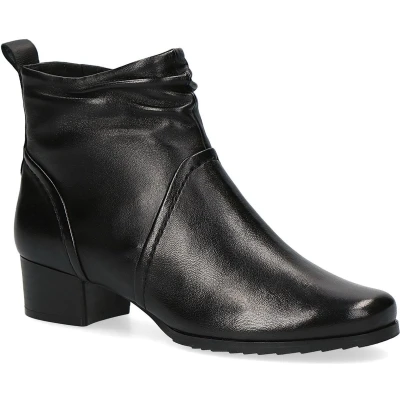 Afbeelding van Caprice Korte laarzen, Dames, Maat: 37.5, Black softnap Leer