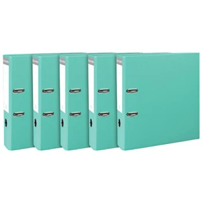 Afbeelding van Exacompta Ref. 53303SE ordners rug 80 mm mechanisch Prem&#039;Touch formaat A4 buiten polypropyleen / binnenkant lichtgroen