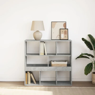 Afbeelding van vidaXL Boekenkast/kamerscherm 100x33x94,5 cm betongrijs